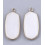 Pendentif pastille inoxydable poinçonnée