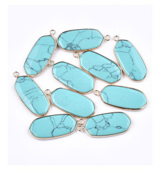 Pendentif pastille inoxydable poinçonnée