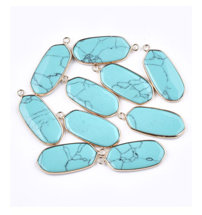 Pendentif pastille inoxydable poinçonnée