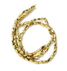 5x3mm - verre électroplaqué - chapelet facette