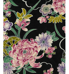 Tissu Sakura on blue by Kokka