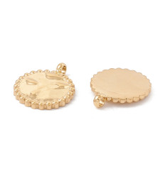 Pendentif médaille martelée