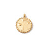 Pendentif pastille inoxydable poinçonnée
