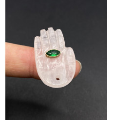 Chapelet Heishi en pierre facettée - fluorite