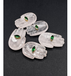 Chapelet Heishi en pierre facettée - fluorite
