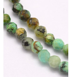 3mm - Chapelet pierre - turquoise