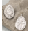 Pendentif médaille ovale estampe fleur