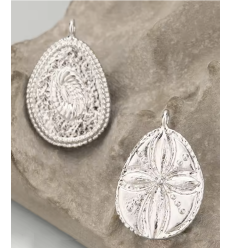 Pendentif oeil articulé + zircon vert