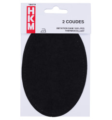 Coudières adulte unies - jeans noir