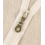 15 cm - zip non séparable lurex