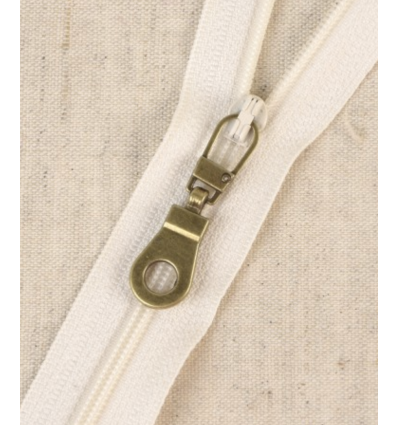 15 cm - zip non séparable lurex