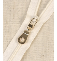 15 cm - zip non séparable lurex