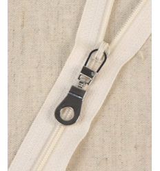 15 cm - zip non séparable lurex