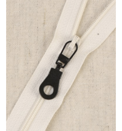 15 cm - zip non séparable lurex