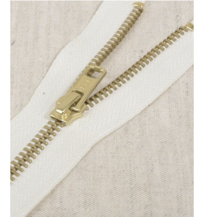 15 cm - zip non séparable lurex