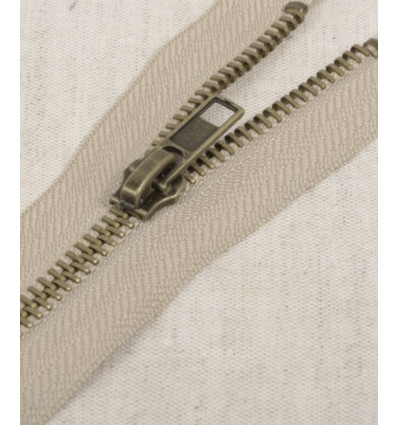 15 cm - zip non séparable lurex