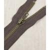 30 cm - zip séparable métal Kaki