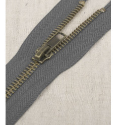 15 cm - zip non séparable lurex
