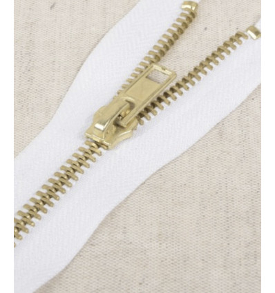 15 cm - zip non séparable lurex