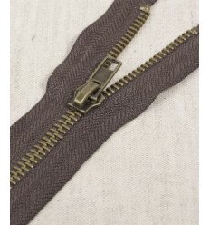 15 cm - zip non séparable lurex