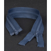 50 cm - zip double curseur séparable marine
