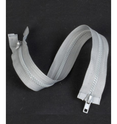 50 cm - zip double curseur séparable blanc