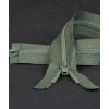 50 cm - zip double curseur séparable marron