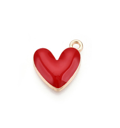 Pendentif coeur émaillée
