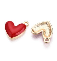 Pendentif coeur émaillée