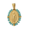 Pendentif pastille inoxydable poinçonnée