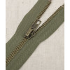 30 cm - zip séparable métal Marine