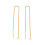 Support rond ondulé brossé pour boucles d'oreilles (2pcs)