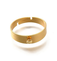 Bague large avec attache soudée en acier inoydable 316L