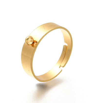 Bague fine avec anneau soudé