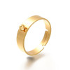 Bague large avec attache soudée en acier inoydable 316L