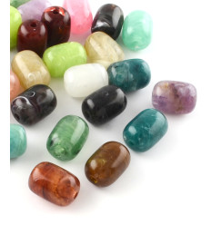 Lot de perles petits fleurs margueritte en acrylique (20pcs)