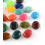 (10pcs) Perle ovale plate en acrylique
