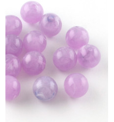 Lot de perles petits fleurs margueritte en acrylique (20pcs)