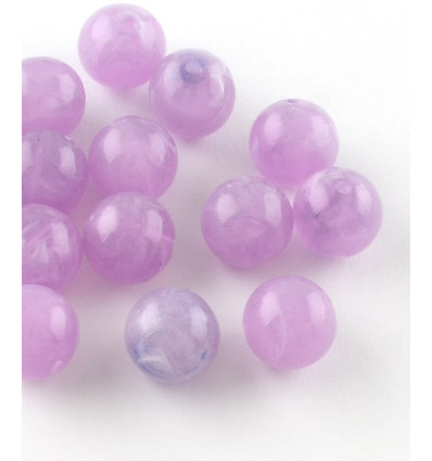 Lot de perles petits fleurs margueritte en acrylique (20pcs)