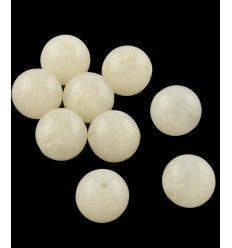 Lot de perles petits fleurs margueritte en acrylique (20pcs)