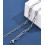 45cm - collier chaine petit trombone
