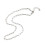 45cm - collier chaine petit trombone