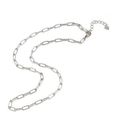 45cm - collier chaine petit trombone