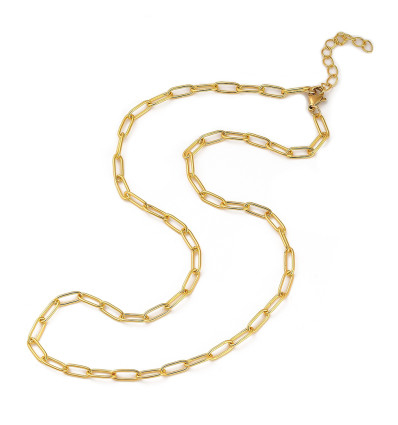 45cm - collier chaine petit trombone