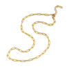 Collier chaine avec fermoir acier inoxydable
