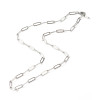 Collier chaine avec fermoir acier inoxydable