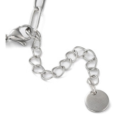 Collier chaine avec fermoir acier inoxydable