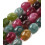 10mm - jade teinté ovale- Chapelet pierre