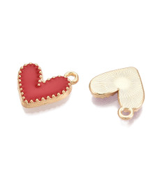 Pendentif petit coeur émaillée