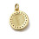 Pendentif médaille vierge + zircon